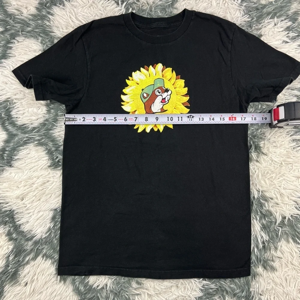 Buc-ee’s Unisex Kids Black Floral T-shirt You Are My Sunshine Size YL